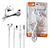 Fone com microfone EARPHONE BRANCO